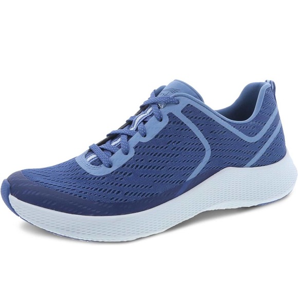 NIB Dansko Sky Mesh 38 7.5-8 Blue Lace Up Walking Sneakers - Picture 2 of 11